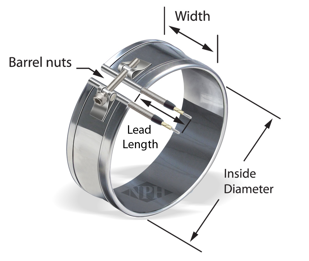 Expandable Metric Heater Bands with Hinge